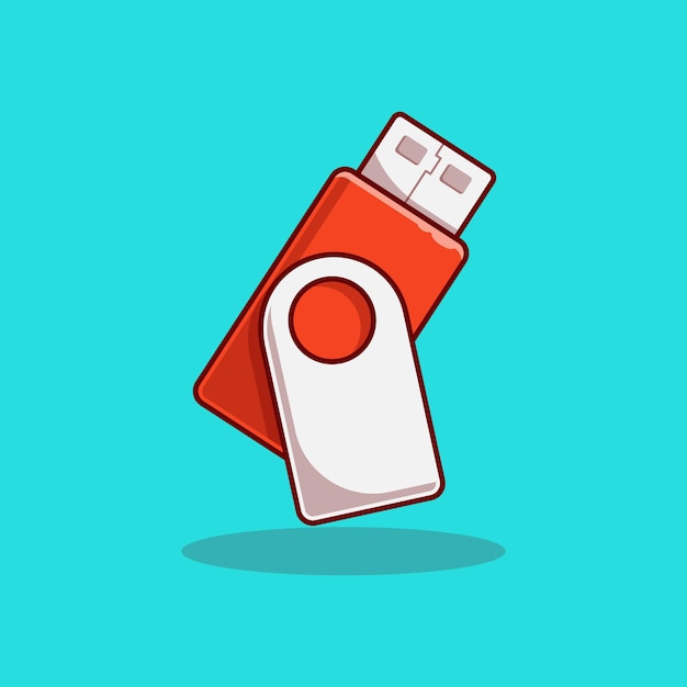 Diseño de ilustración vectorial flashdisk