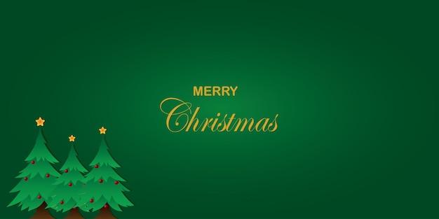 Diseño de ilustración vectorial de fondo del árbol de Navidad con estrellas y decoraciones de pelota roja