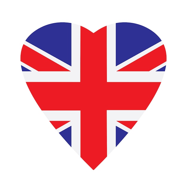 Diseño de ilustración vectorial del icono de la bandera británica