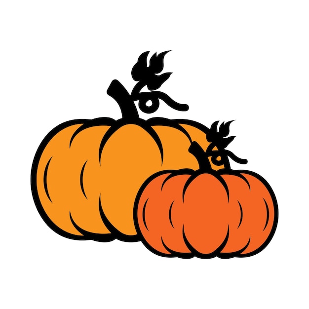 diseño de ilustración vectorial del icono de la fruta de calabaza