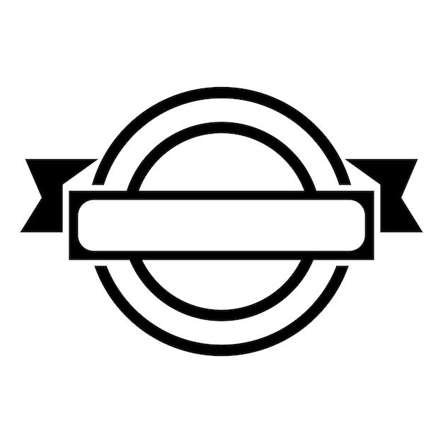 Diseño de ilustración vectorial del icono del logotipo del marco circular