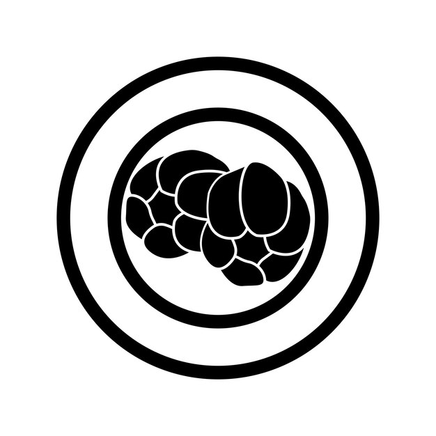 Diseño de la ilustración vectorial del icono del pimentón