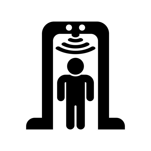 Diseño de ilustración vectorial del icono del sensor de movimiento