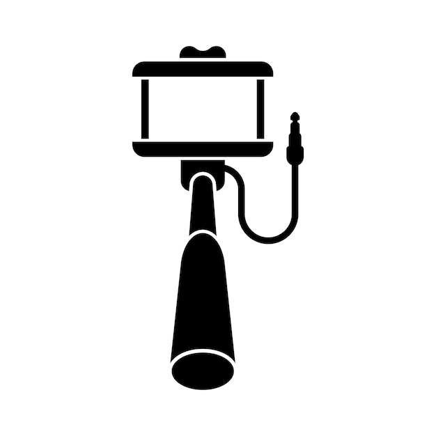 Diseño de la ilustración vectorial del icono del símbolo del logotipo del selfi