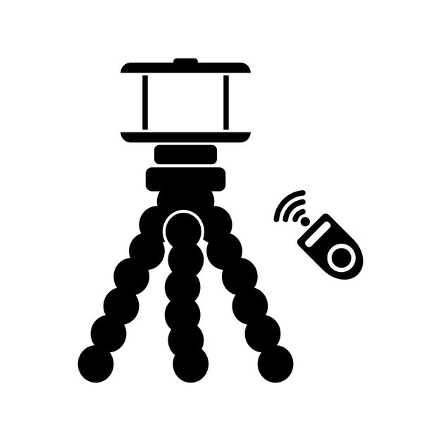 Diseño de la ilustración vectorial del icono del símbolo del logotipo del selfi