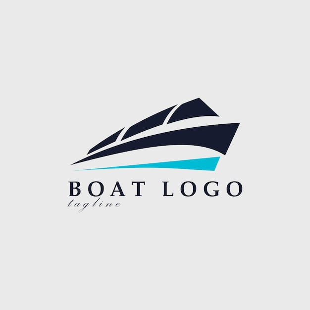 diseño de ilustración vectorial del logotipo del barco para el uso del signo de la marca de la compañía