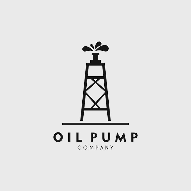diseño de ilustración vectorial del logotipo de la bomba de aceite