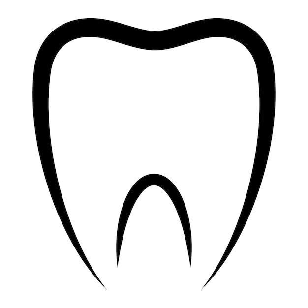 Diseño de ilustración vectorial del logotipo dental