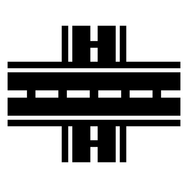 Diseño de ilustración vectorial del logotipo del icono de la carretera