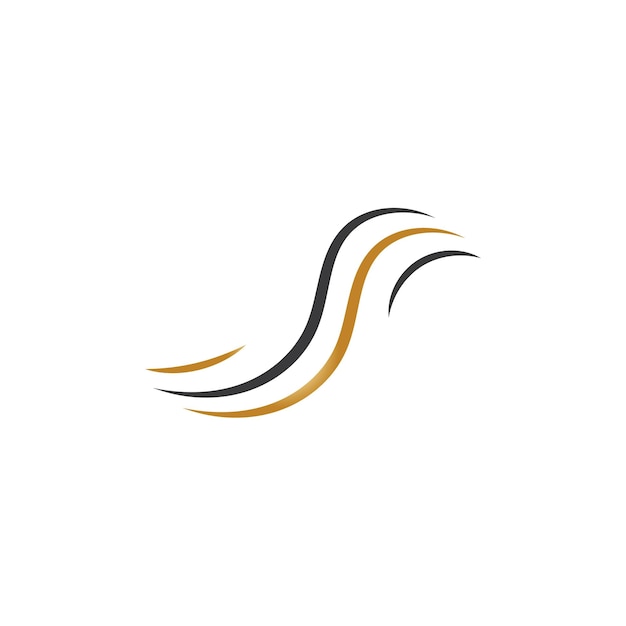diseño de ilustración vectorial del logotipo de la onda del cabello