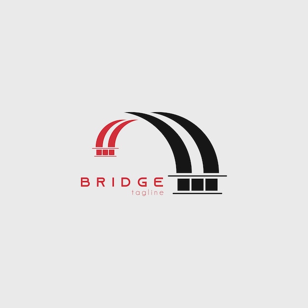 diseño de ilustración vectorial del logotipo del puente