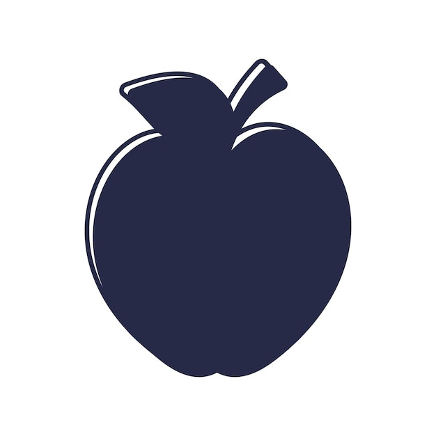 Diseño de ilustración vectorial de manzana