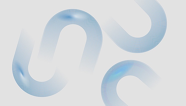 Diseño de ilustración vectorial moderno fondo abstracto con líneas circulares tecnología digital del futuro