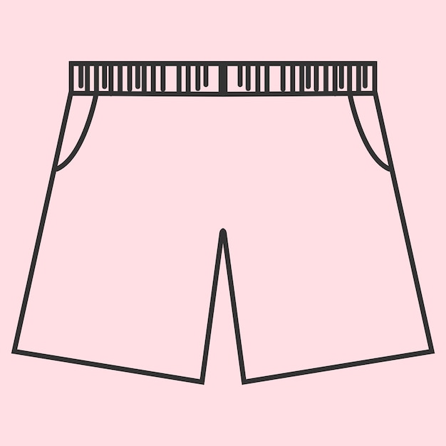 el diseño de la ilustración vectorial de los pantalones