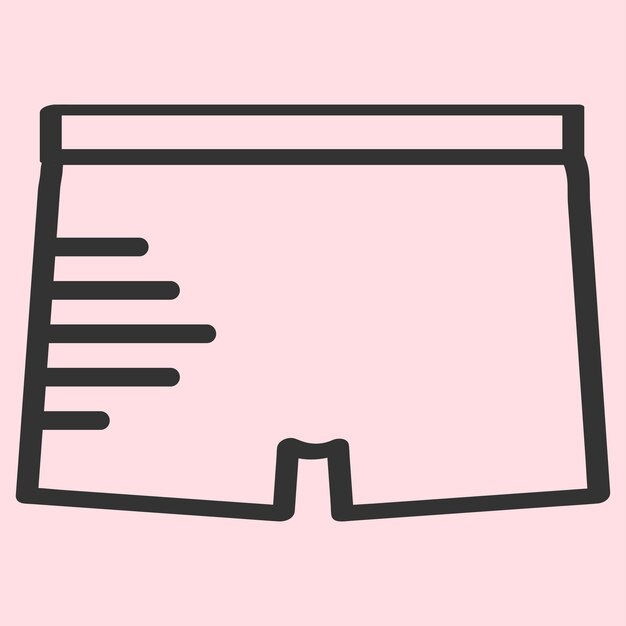 el diseño de la ilustración vectorial de los pantalones