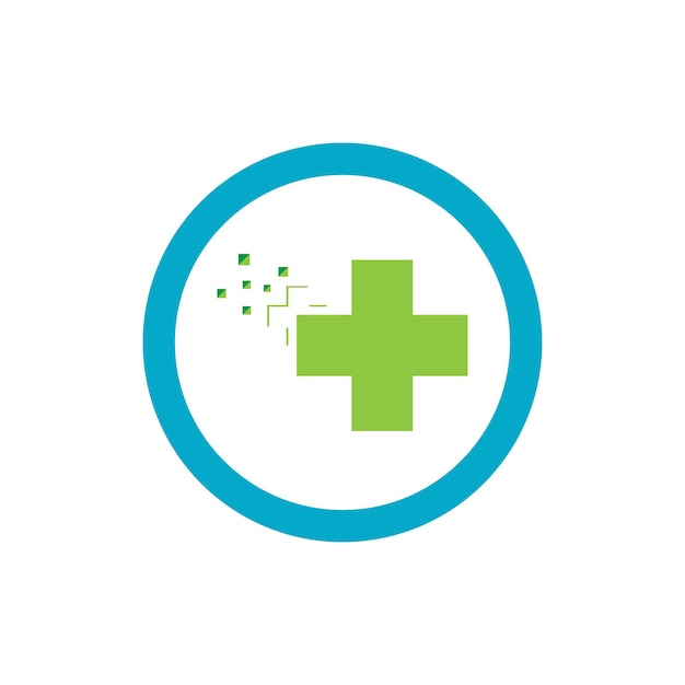 Diseño de ilustración vectorial de la plantilla del logotipo de salud médica