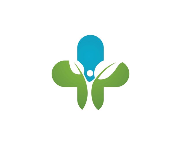 Diseño de ilustración vectorial de la plantilla del logotipo de salud médica