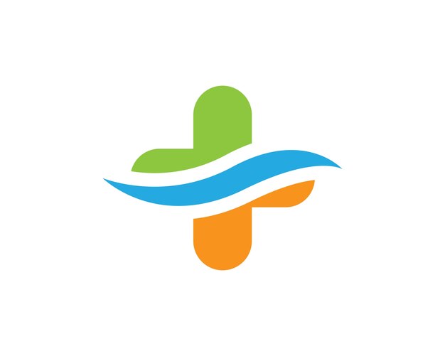 Diseño de ilustración vectorial de la plantilla del logotipo de salud médica