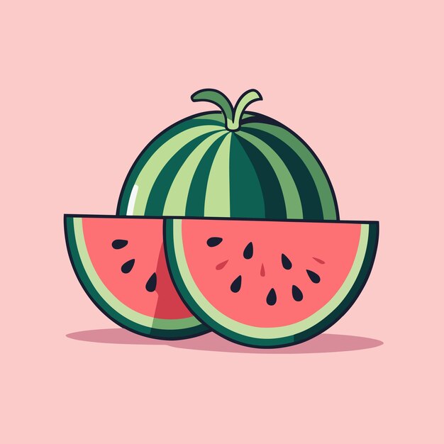 Diseño de ilustración vectorial de sandía