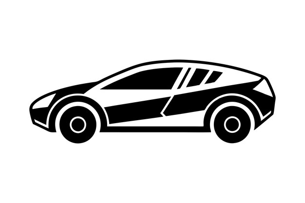 diseño de ilustración vectorial de silueta de automóviles futuristas