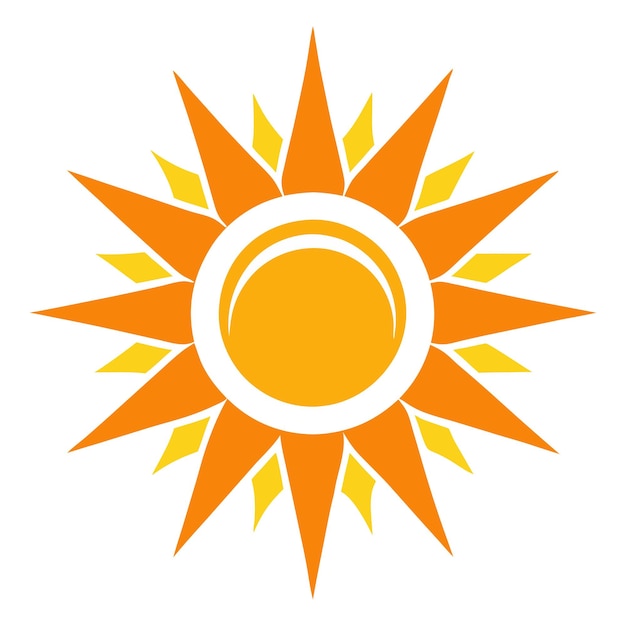 diseño de ilustración vectorial del sol