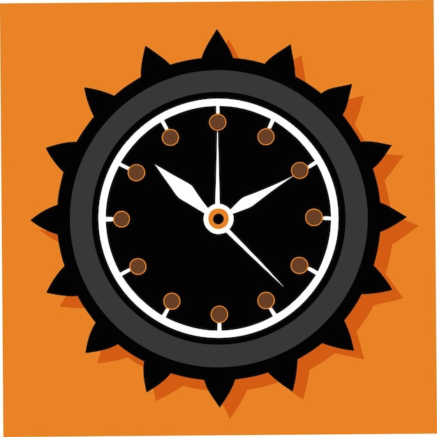 diseño de ilustraciones de arte vectorial de señales de reloj
