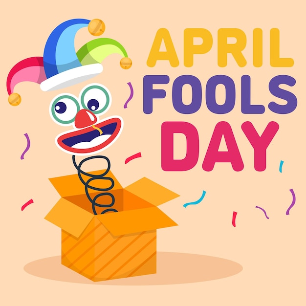 Diseño de ilustraciones para el día de los tontos de abril
