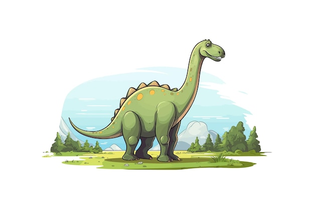 Diseño de ilustraciones de Dinosaurio Vector