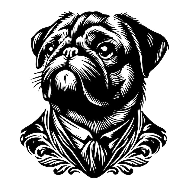 Diseño de ilustraciones de diseño vectorial de perros