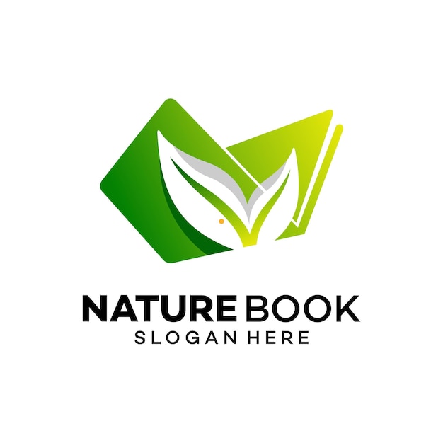 diseño de ilustraciones de íconos vectoriales de libros de naturaleza