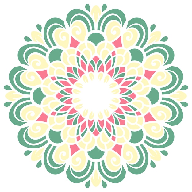 Diseño de ilustraciones de mandala de lujo para bodas