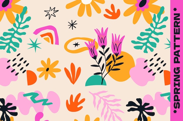 Diseño de ilustraciones con patrones florales
