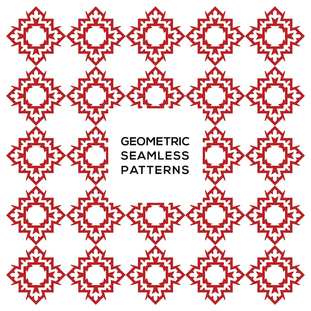 Diseño de ilustraciones de patrones geométricos sin costuras