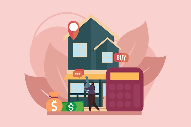 Diseño de ilustraciones de pisos inmobiliarios