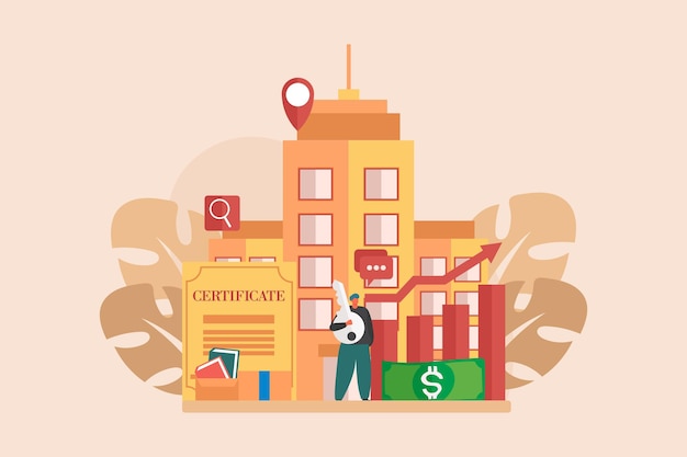 Diseño de ilustraciones de pisos inmobiliarios