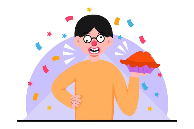 Diseño de ilustraciones planas de April Fools