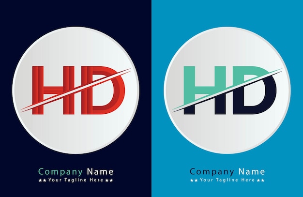Diseño de ilustraciones de plantillas de letras de logotipo HD