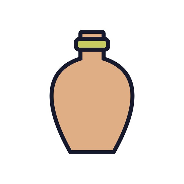 Diseño de ilustraciones de plantillas vectoriales de iconos de botellas