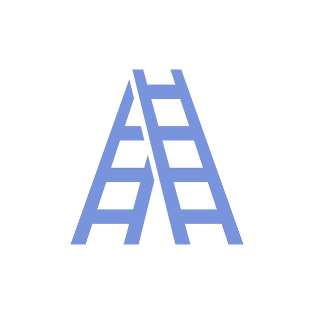 Diseño de ilustraciones de plantillas vectoriales de iconos de escalera
