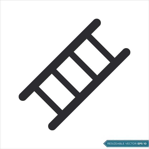 Diseño de ilustraciones de plantillas vectoriales de iconos de escalera