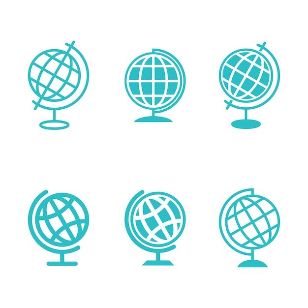 Diseño de ilustraciones de plantillas vectoriales de íconos de globos
