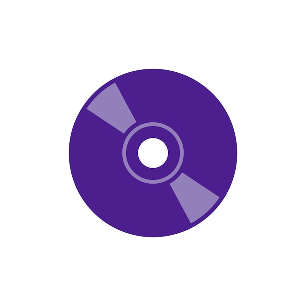 Diseño de ilustraciones de plantillas vectoriales de íconos de vinilo de CD