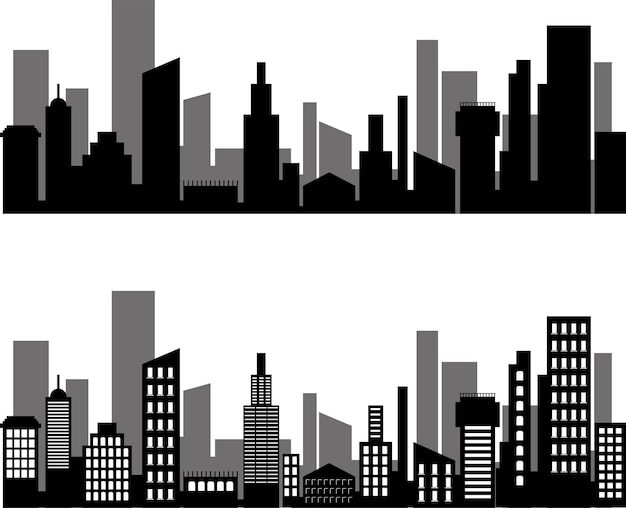 Vector diseño de ilustraciones urbanas