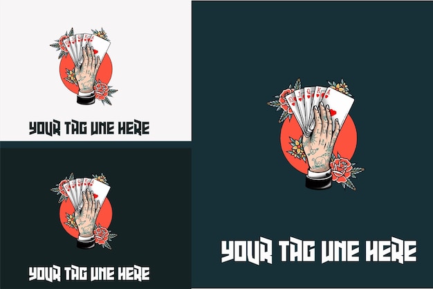 Diseño de ilustraciones de vector de juguetes de tarjeta de mano