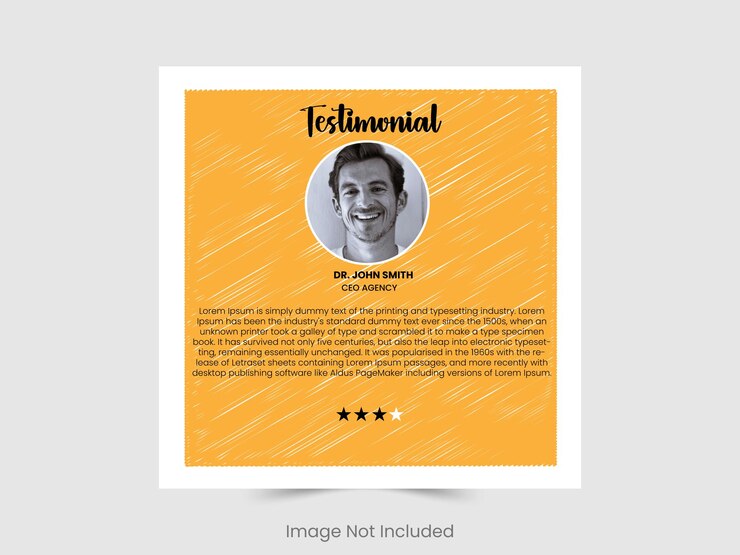 Diseño de ilustraciones vectoriales creativas de testimonios de clientes