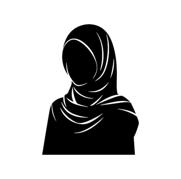 Diseño de ilustraciones vectoriales de estilo hijab de moda de pie