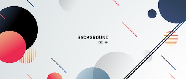 Diseño de ilustraciones vectoriales geométricas modernas fondo abstracto