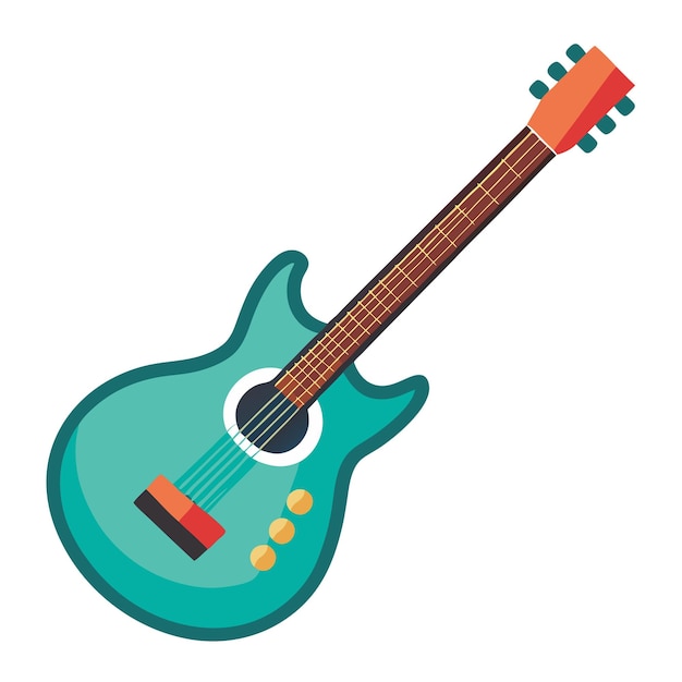 diseño de ilustraciones vectoriales de guitarra para amantes de la música