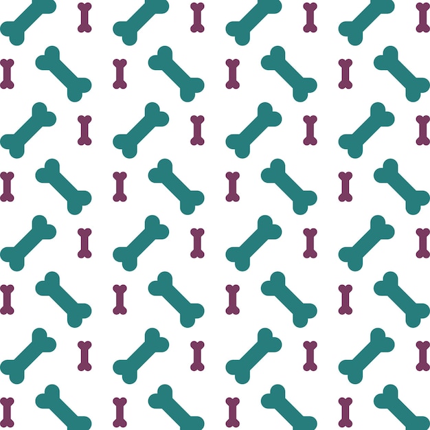 Diseño de ilustraciones vectoriales de hueso milagrosas y de moda de patrones repetitivos multicolores