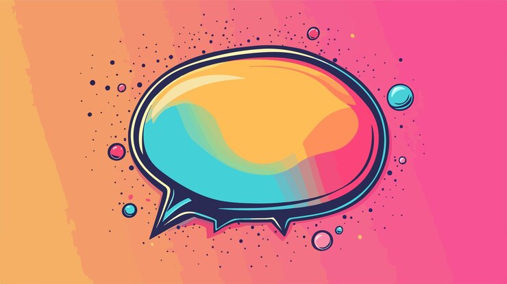 Vector diseño de ilustraciones vectoriales de iconos de dibujos de burbujas de cómics creativos
